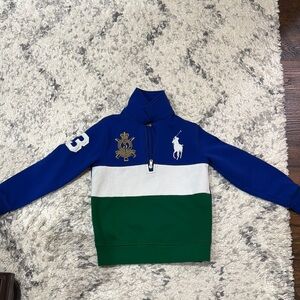 Kids's Ralph Lauren Blue, White, and Green Sweater